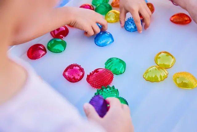 Taktile skjell 108 stk 