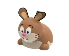 Mini hare gummidyr 3D-figur L116 x B90 x H84 cm