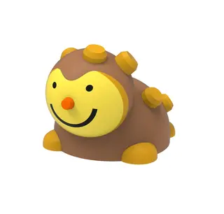 Mini pinnsvin gummifigur 3D L119 x B90x H78 cm