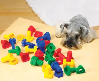 Skruer og muttere 64 deler 6 cm