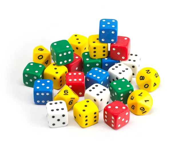 Terninger jumbo 25 mm, 24 stk 