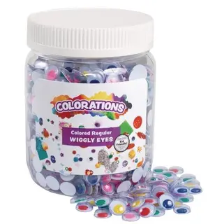 Plastøyne fargede Ø10 mm, 1000 stk