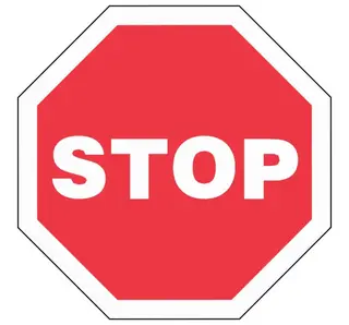 Stoppskilt 2D-figur L40 x B40 cm