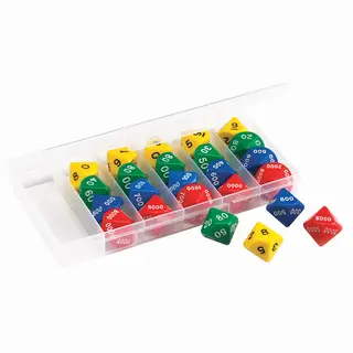 Klassesett terninger plassverdi 34 mm, 24 stk