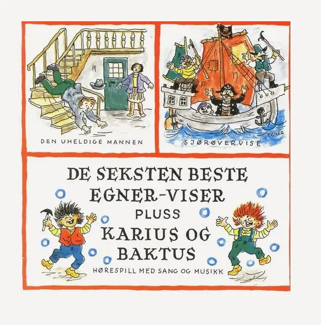 CD Seksten beste Torbjørn Egner viser og Karius og Baktus 