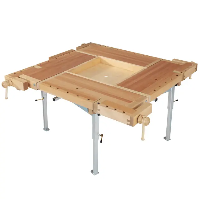 Sjöbergs Original 1100 høvelbenk 4-plass L160 x B160 x H70-90 cm 