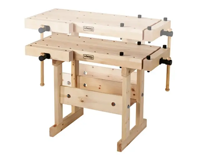 Sjöbergs høvelbenk junior/senior B100 x D49 x H64/86 cm 