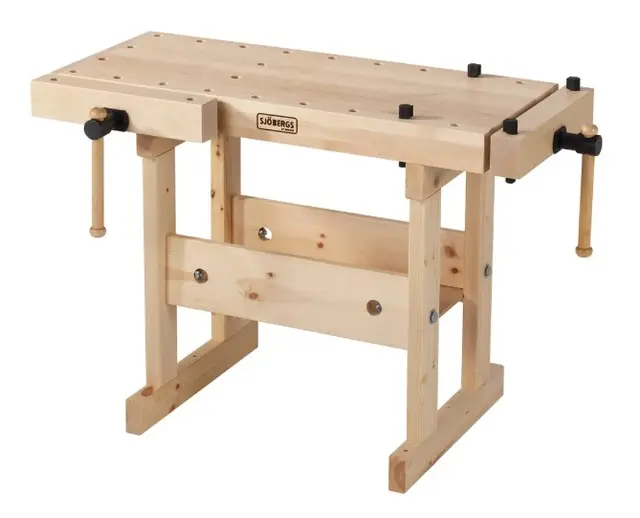 Sjöbergs høvelbenk junior/senior B100 x D49 x H64/86 cm 