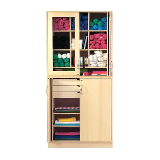 Sjöbergs skap til tekstilsløyd B100 x D49 x H210 cm