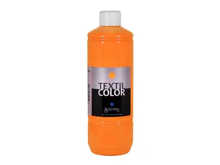 Tekstilmaling oransje neon 500 ml