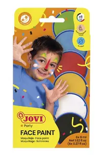 Ansiktsmalingsett 6 farger