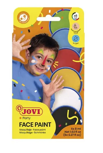 Ansiktsmalingsett 6 farger 