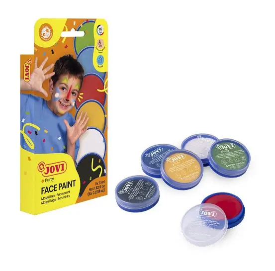 Ansiktsmalingsett 6 farger 