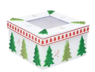 Mosegummi glitter juletre 100 stk