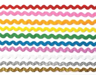 Kroklissebånd mix 11 mm, 47 m