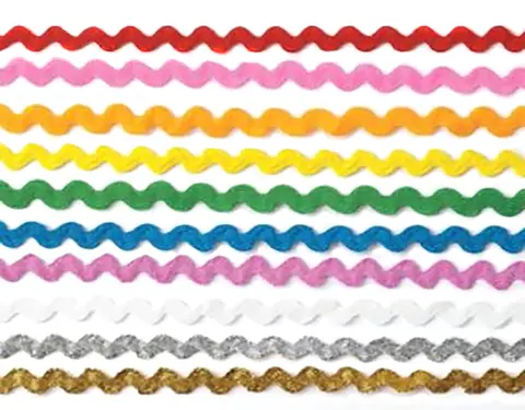 Kroklissebånd mix 11 mm, 47 m 