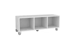 Freja skolereol 3 rom hvit B134 x D46 x H49 cm