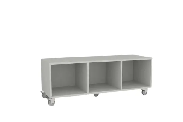 Freja skolereol 3 rom hvit B134 x D46 x H49 cm 