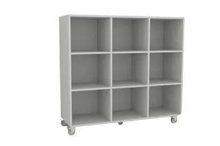 Freja skolereol 9 rom hvit B134 x D46 x H124 cm