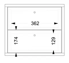 Freja 2 medium skuffer