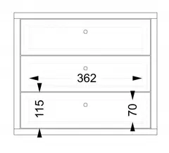 Freja 3 sm&#229; skuffer