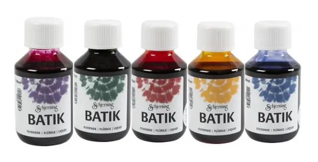 Batikkfarge sett 5 stk x 100 ml 
