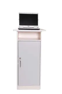 Innskrivningspult med stort skap B40 x D35 x H110 cm