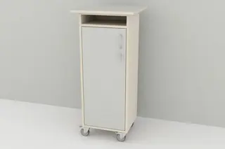 Innskrivningspult med stort skap B40 x D35 x H110 cm