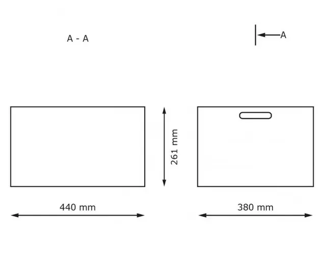 Funky oppbevaringskasse stor B38 x D44 x H26 cm 