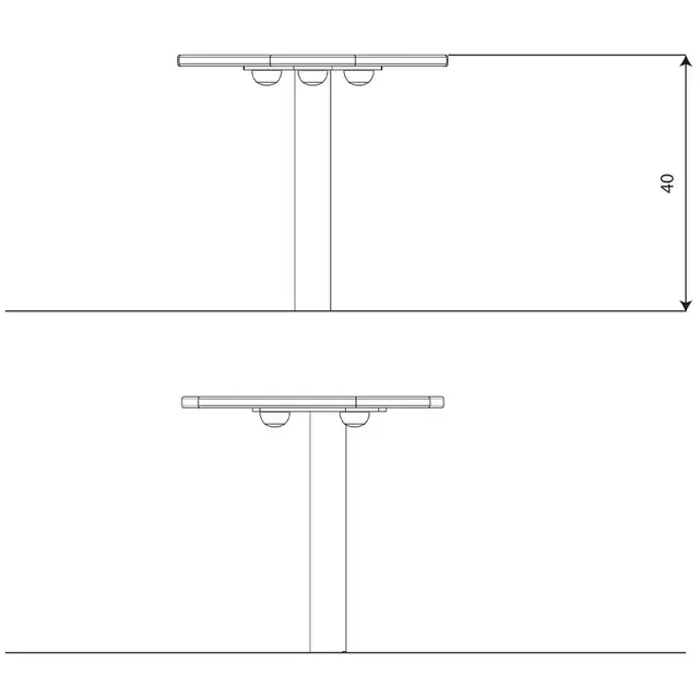 Recycled sandbord L30 x B30 x H40 cm 