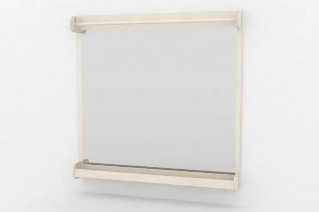 Vegghengt staffeli med magnetplate B105 x D10 x H105 cm 