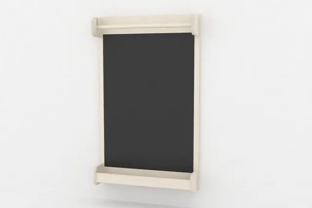 Vegghengt staffeli med tavle B55,5 x D10 x H90 cm 