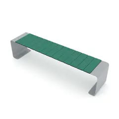 Recycled parkbenk L159 x B35 x H36 cm