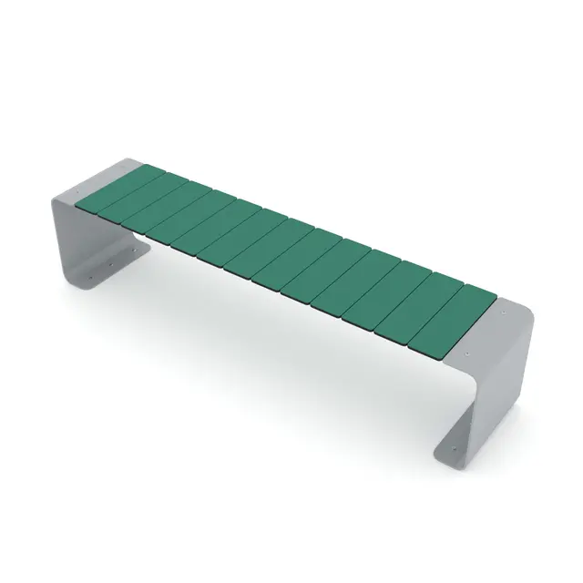 Recycled parkbenk L159 x B35 x H36 cm 