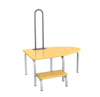 Den halve påkledningsbenk B85 x D50 x H37 cm