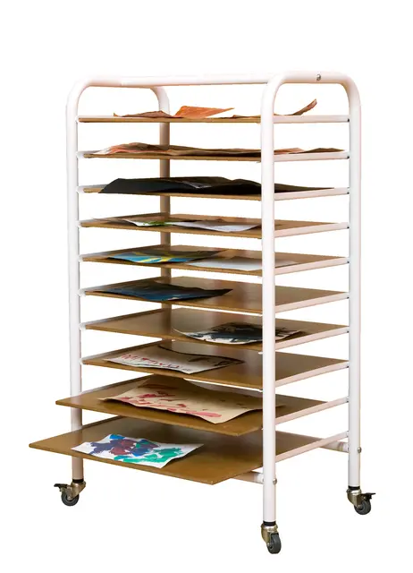 Tørkereol med 10 hyller B68 x D45 x H121 cm 