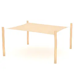 Arbor solseil firkant L480 x B480 x H240 cm