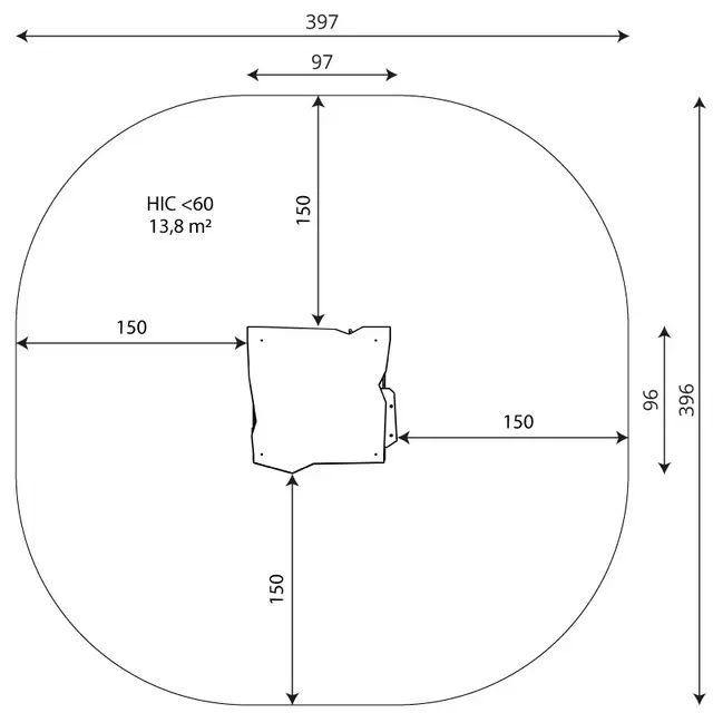 Recycled lekehus L97 x B96 x H139 cm 