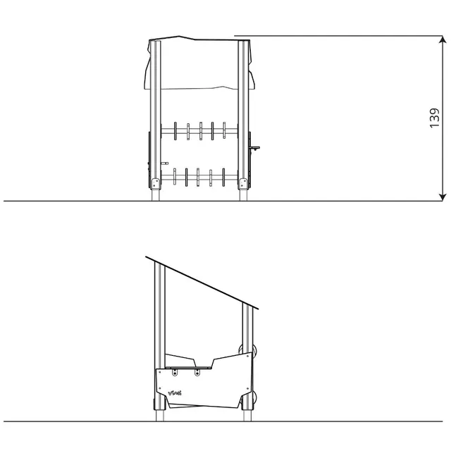 Recycled lekehus L97 x B96 x H139 cm 