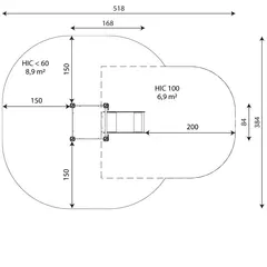 Recycled sklie 1 L168 x B84 x H141 cm