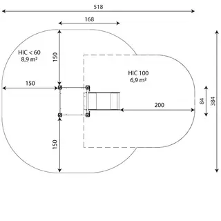 Recycled sklie 1 L168 x B84 x H141 cm