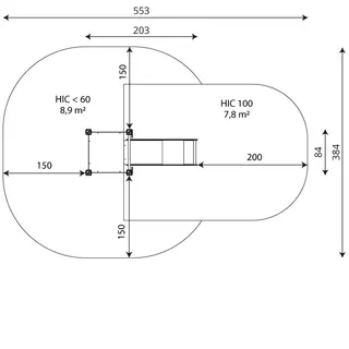 Recycled sklie 2 L203 x B84 x H171 cm