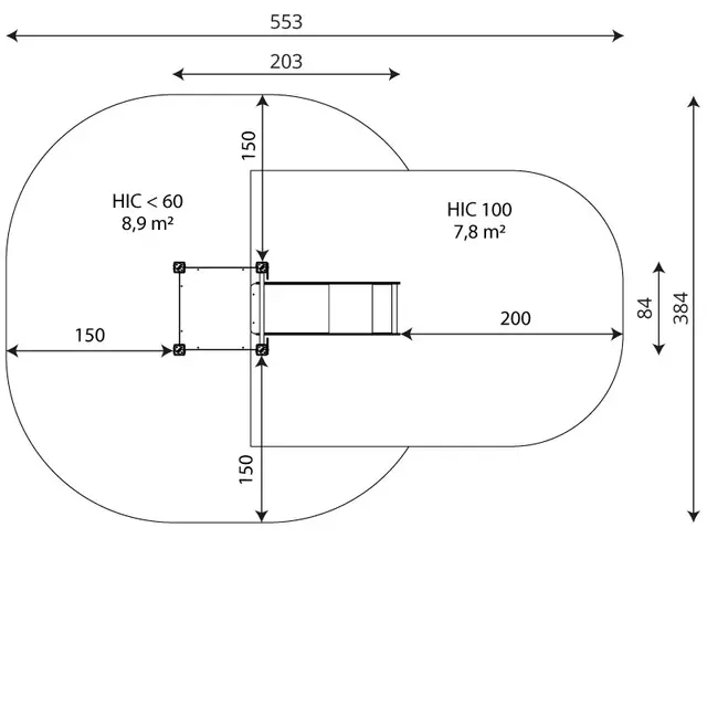 Recycled sklie 2 L203 x B84 x H171 cm 