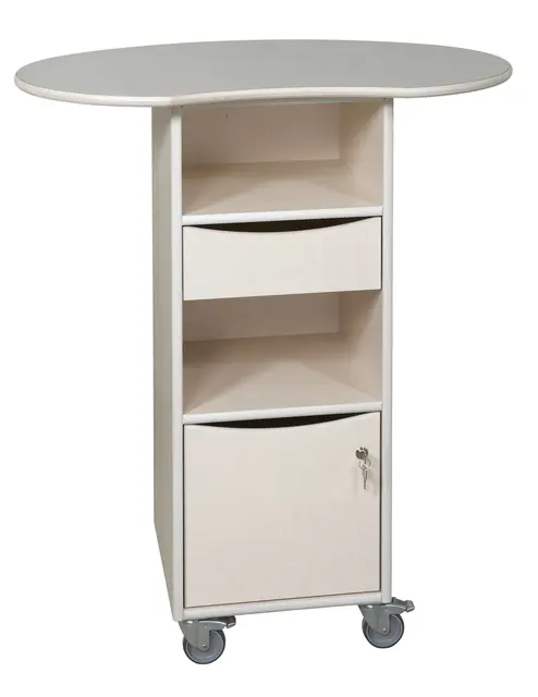 Ergonomisk innskrivningspult rød B39 x D40 x H110 cm 