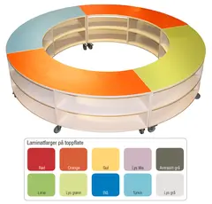 Romdelerhyller pristillegg for laminat