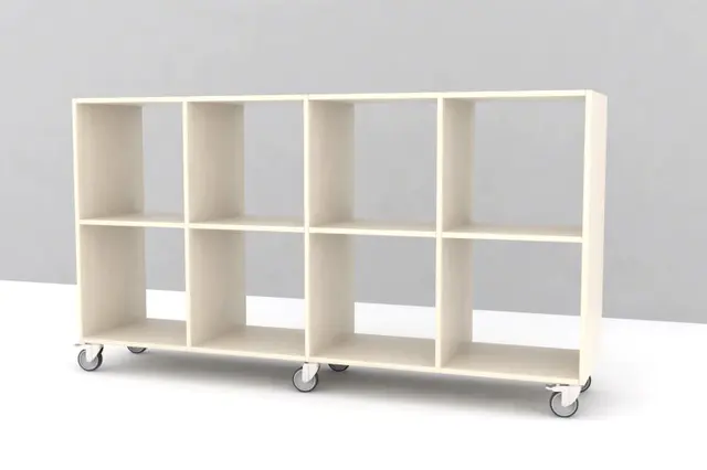 Kubus reol åpen 8 rom Med sokkel 