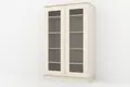 Materialskap med glassdører B100 x D45 x H160 cm