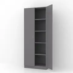 Moss h&#248;yskap med d&#248;rer B80 x D46 x H203cm