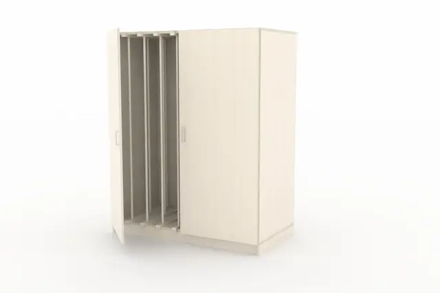 Madrasskap for 7 madrasser og sengetøy B130 x D65 x H158 cm 