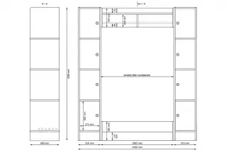 Duno personalskap 4 rom B30 x D40 x H183 cm 